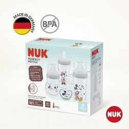 NUK Perfect Match Disney MICKEY MOUSE Set mit Babyflaschen und Schnuller
