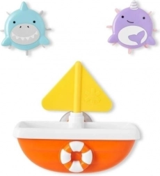 Badespielzeug-Set SKIP HOP ZOO TIP & SPIN BOAT