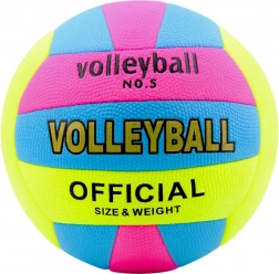Bunter Volleyball Größe 5, Durchmesser 20 cm
