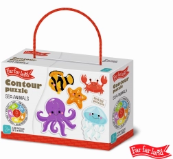 Konturpuzzle Meer 5 Bilder