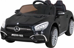 Elektrisches Auto MERCEDES-BENZ AMG SL 65 S für Kinder – schwarz, EVA-Räder, Fernbedienung