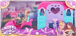 Puppe SPARKLE GIRLZ mit Jeep und Campinganhänger 26,5 cm