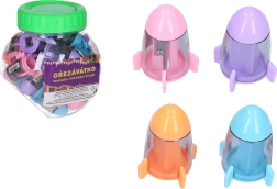 Spitzer mit Auffangbehälter und Radiergummi – Raumschiff