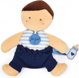 Doudou Jolijou Puppe 18 cm blau