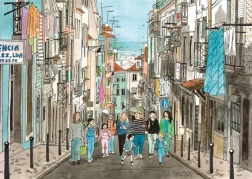 Puzzle Spaziergang durch Lissabon 1000 Teile