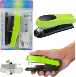 Grüner Bürohefter für 30 Blätter mit Heftklammernset