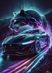 Diamantmalerei Magischer Panther 30 × 40 cm