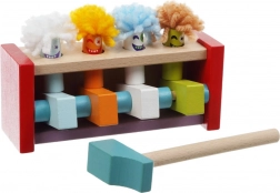 CUBIKA Klopfbank mit herausspringenden Clowns
