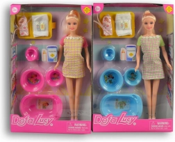 Puppenmama Lucy mit Zubehör