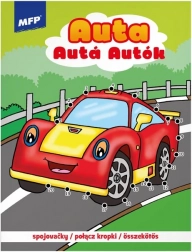 Malbuch und Punkt-zu-Punkt Autos 2, 210 × 276 mm, 32 Seiten