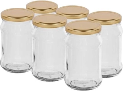 Einmachgläser mit Deckel 300 ml Twist, Set 6 Stk.