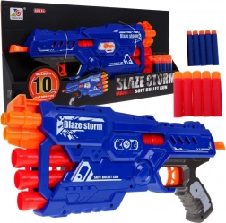 6-läufiger Kinderblaster BLAZE STORM mit 10 Schaumstoffgeschossen, manuell