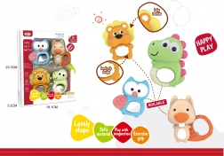 Rasseln Tiere, Set 4 Stück