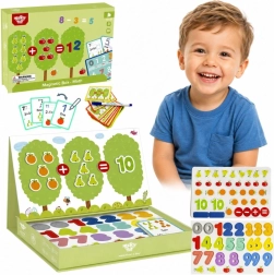 Tooky Toy magnetisches Montessori-Holzpuzzle – Mathe-Lernbox (86 Teile)
