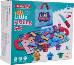 Weiches Angelset für Kinder mit Stoffmatte und Bechern