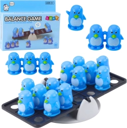 Lehrreiches Balancespiel Pinguine für Kinder – Blau