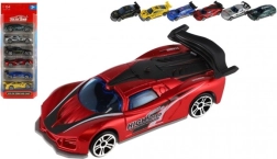 Set aus 6 Rennwagen – Metall und Kunststoff, 8 cm, Freilauf