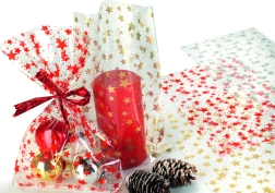 Cellophantüte Transparent Stern 18x50 cm