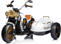 Elektrisches Motorrad Chipolino Duo Tron weiß