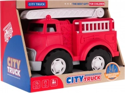 Öko-Feuerwehrauto aus Biokunststoff mit drehbarer Leiter