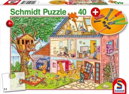 Schmidt Puzzle Fleißige Handwerker 40 Teile mit Kindewerkzeug