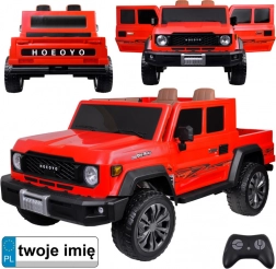 Elektrisches Kinderauto 2-sitzig 4x4 mit Ladefläche 24V – Rot