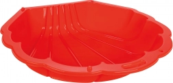 Woopie Sandkasten und Planschbecken Muschel 3-in-1, rot