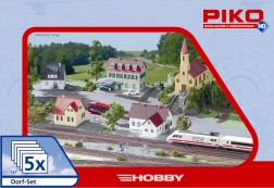 Piko Hobby Bausatz Dorf, 5 Teile