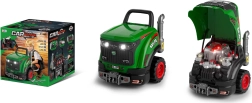 Grüner mechanischer Kindertraktor mit Sound-, Licht- und Dampfeffekt