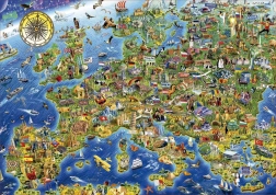 Educa Puzzle "Verrückte Europa-Karte" 500 Teile