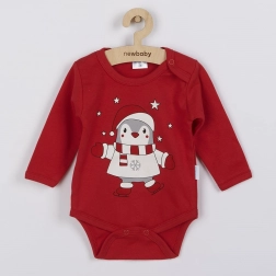 Baby-Body mit langen Ärmeln Winter Penguin von New Baby