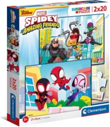 Puzzle 2x20 Teile MARVEL Spidey und seine fantastischen Freunde
