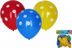 Aufblasbare Luftballons mit Punkten 30 cm - 10 Stück
