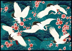 Interdruk Puzzle Geheimer Garten: Kraniche 1000 Teile