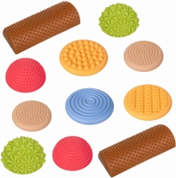 Pastellfarbiger sensorischer Balancepfad – 11 Elemente