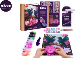 Okto Malen nach Zahlen und 3D-Modellierung – Hummingbirds in Love 30 × 40 cm