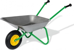 Kinder-Metallschubkarre Rolly Toys grau