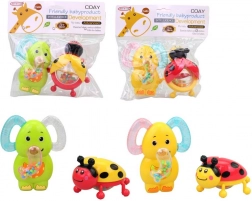 Babyrasseln, 2 Stück (12 × 9 cm)