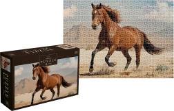 Puzzle Wild Horses: braunes Wildpferd 1000 Teile