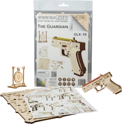 Holz-3D-Puzzle Pistole WOODEN CITY Guardian GLK-19