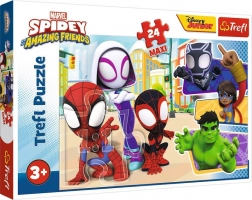 Maxi-Puzzle 24 Teile – Marvel Spidey und seine Super‑Freunde von Trefl
