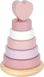 Holz Stapelturm Herz