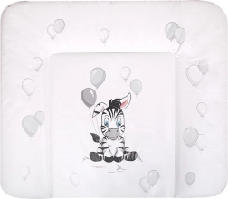 Weiche Wickelauflage NEW BABY Zebra 85 × 70 cm weiß