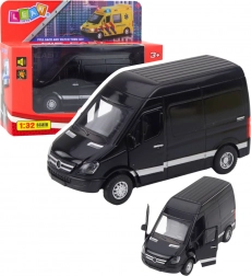 Metall-Van mit Licht und Sound – Schwarz