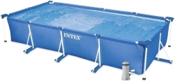 Rechteckiger Rahmenpool mit Filter 450 × 220 × 84 cm INTEX für den Garten