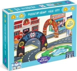 Djeco Puzzl’Up Stadt – Puzzle Straßen und Stadtrundkurs (33 Teile)