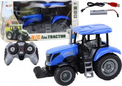 RC-Traktor 2,4G mit Fernsteuerung und Sounds – blau