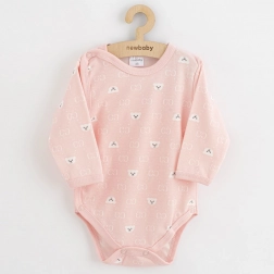 Baby-Body mit durchgehendem Druckknopfverschluss NEW BABY Classic II Bär, weiß, Gr. 68