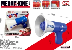 Blaues Polizei-Megafon für Kinder