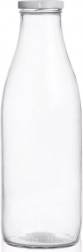 Glasmilchflasche 1 l mit Deckel ORION